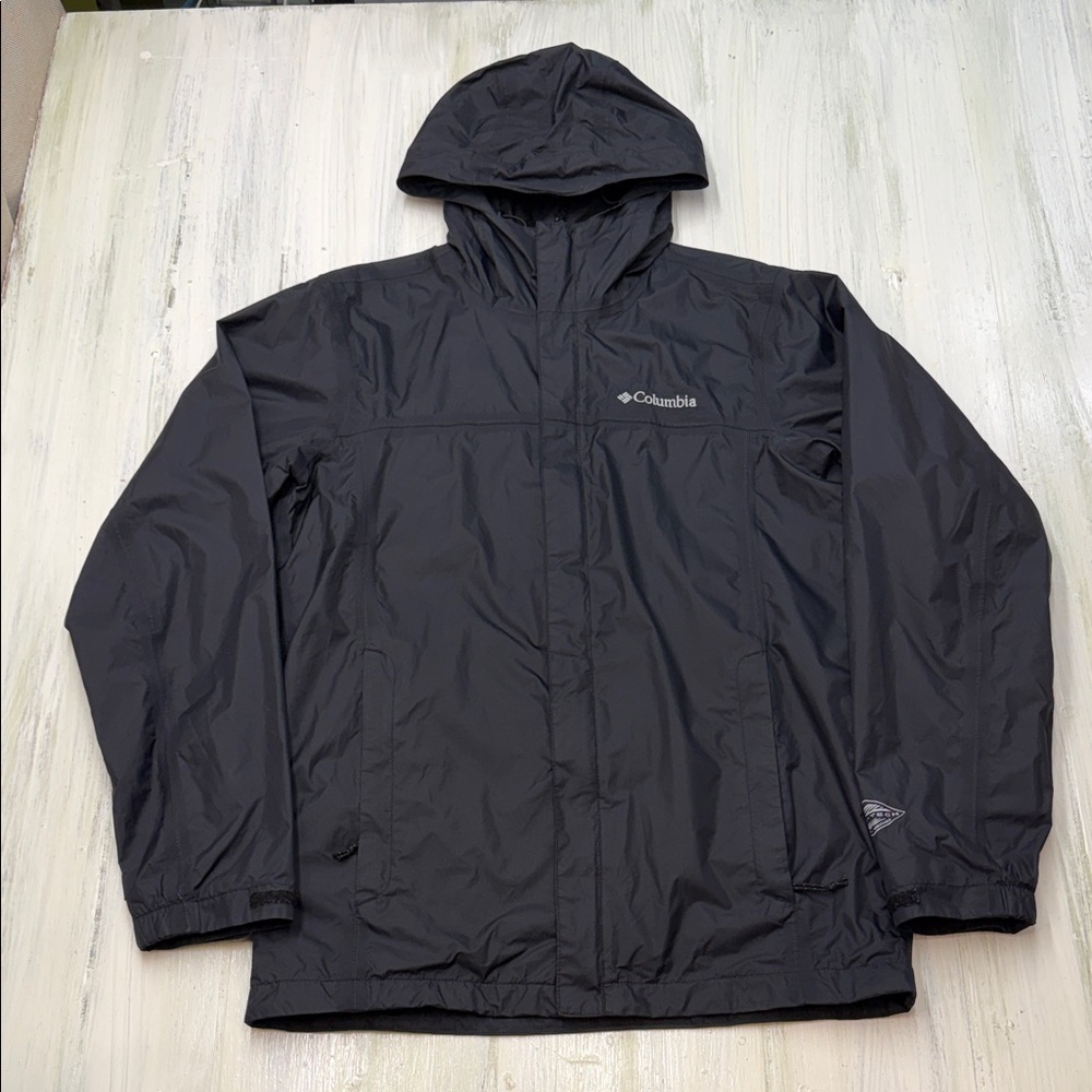 Columbia Men's Watertight™ II Black Hooded Utility Rain Jacket Sz S - Picture 3 of 13